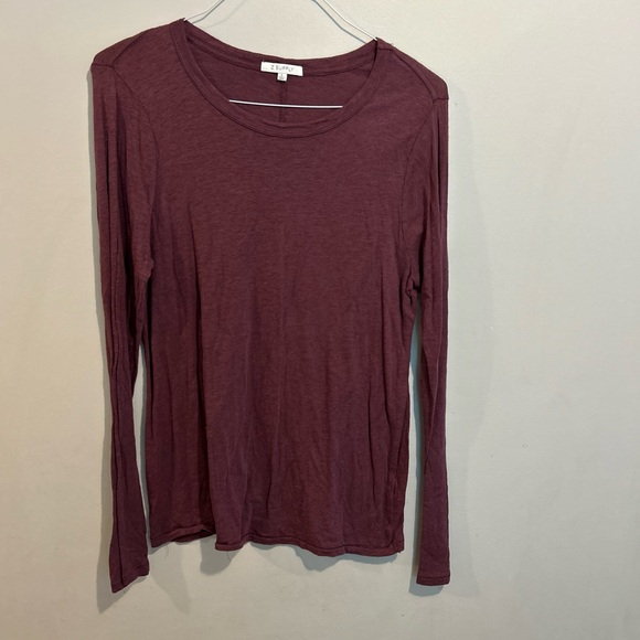 Z Supply Tops - Z Supply Long Sleeve Top in Deep Burgundy
